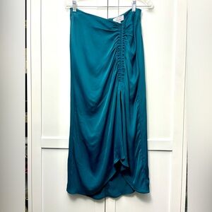 &Other Stories satiny green midi skirt 8
